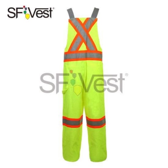 BRAND NEW 3M work king high visibility unlined bib reflective overall size M - Picture 3 of 7
